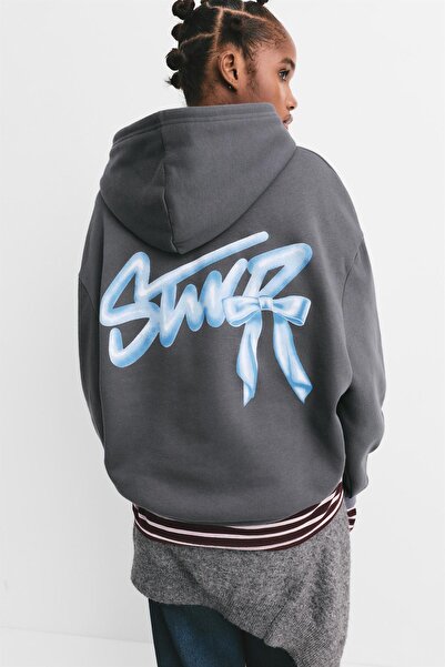Pull & Bear STWD bow hoodie