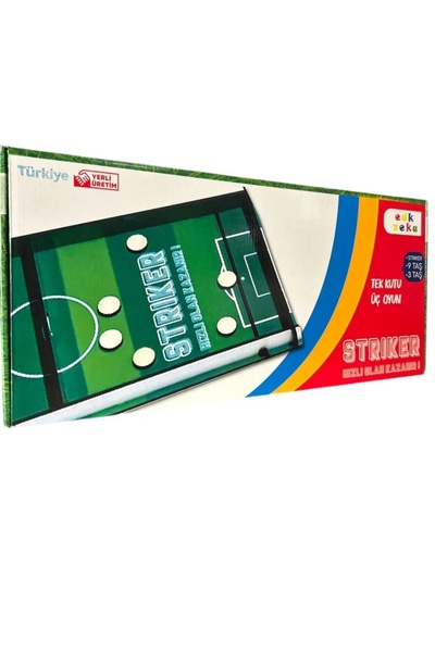 kaplantoys Tek kutu 3 Oyun (şut ve gol, 3taş, 9taş oyun)