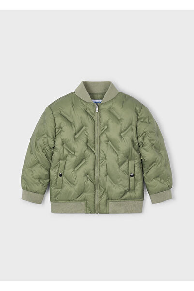 MAYORAL Unisex Çocuk Mont – 4-10 Yaş, Yeşil, Su İtici, Rüzgar Geçirmez, Fermuarlı ve Cepli