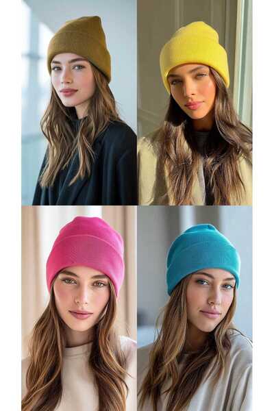 LAGRANZE قبعة نسائية مسطحة فاخرة مكونة من 4 قطع