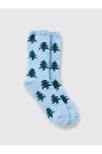 GAP Kadın Mavi Cozy Çorap