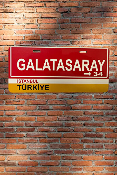 DURUSA Galatasaray Retro Plaka , MDF Ahşap Dekoratif Duvar & Araba Tabelası ,...