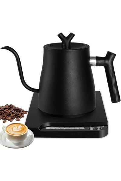 Generic Yakiter Goose Neck Electric Kettle, Stainless Steel Kettle 304, Automatic Temperature Control and Co