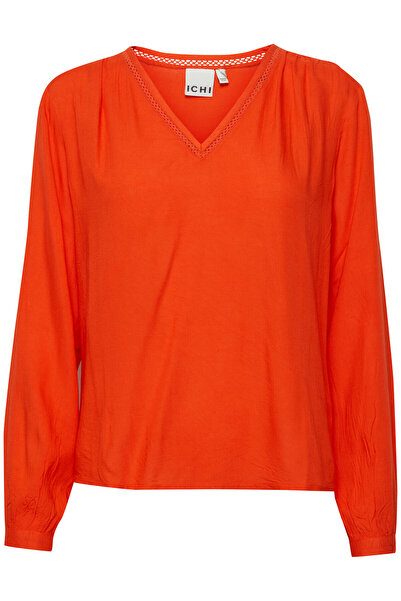ICHI Γυναικεία Μπλούζα 20120243 Πορτοκαλί