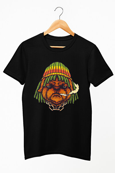 Rannah's Uniform تيشيرت رجالي برسومات جرافيكية - طبعة راستا بولدوغ | تيشيرت ك...