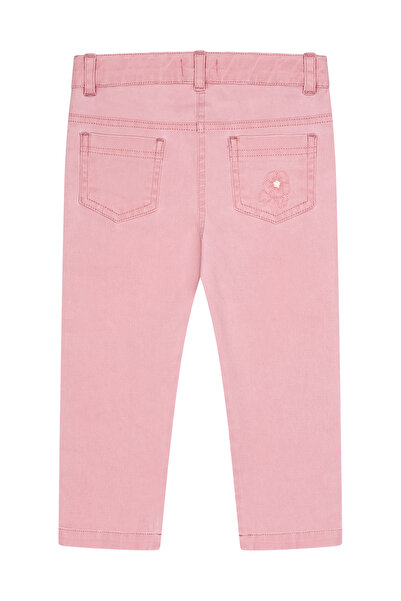 Miny Center Pembe Kız Bebek Denim Pantolon