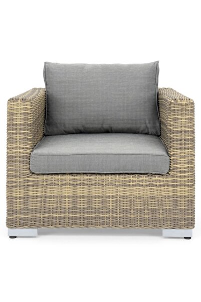 Maison Mex Fotoliu de grădină/terasă, CAPE TOWN, L.87 l.87 H.67 cm, natur/gri