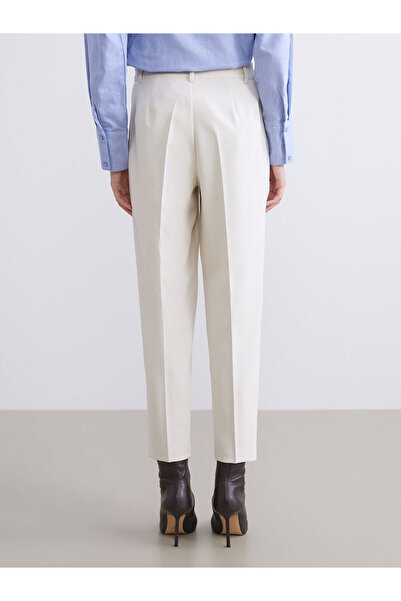 LC Waikiki Beige Slim Fit Women's Trousers