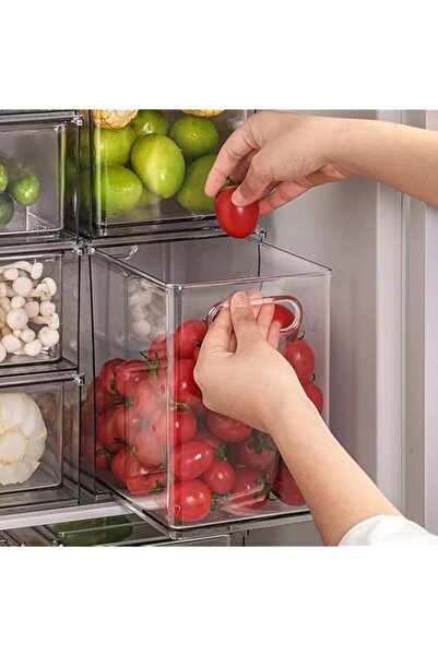 Generic LIODUX Fridge Organizer And Storage Clear, Large Refrigerator Organizer Bin with Pull-out Drawer, Pa