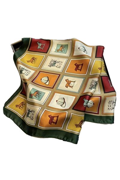 SOLOBUY وشاح مزخرف مطبوع 70*70 سم