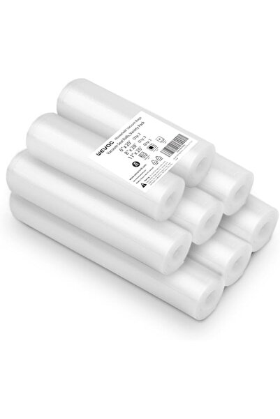 Generic Wevac [جديد 2024] عبوة من 8 قطع بمقاس 6 × 20 قدمًا، و8 × 20 قدمًا، و11 × 20 قدمًا، أكياس تغليف مفرغة من الهواء للطعام، رائعة