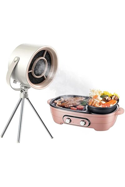 Generic شفاط مطبخ NALACAL المكتبي، شفاط مطبخ محمول بثلاث سرعات قابلة للتعديل، شاشة فلتر قابلة للفصل