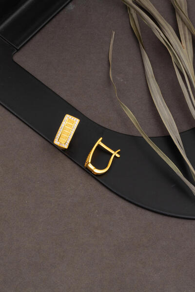 Bilezikci Trabzon Hasır 14 Ayar Altın Küpe