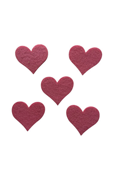 kalben accessories Keçe Kalp Figür 20 Adet-keçe Figür,keçe Malzemesi,keçe