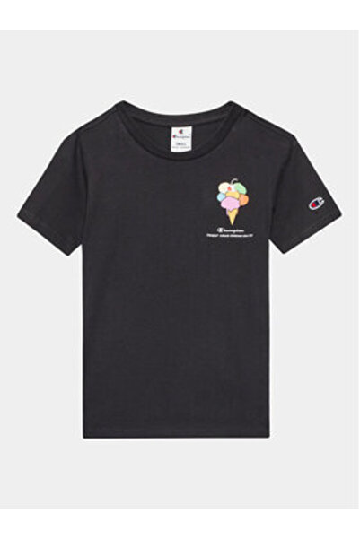 Champion Μπλούζα για κορίτσια 306373 Μαύρο