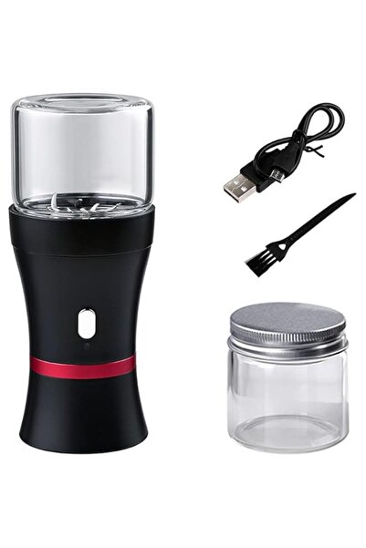 Generic مطحنة أعشاب كهربائية من NALACAL، صغيرة الحجم لبراعم الزهور، قابلة لإعادة الشحن عبر USB، طحن سريع للزهور B