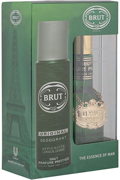 Brut Plexi For Men, Eau De Toilette Perfume, 100 ml + Gold Deodorant Spray, 200 ml