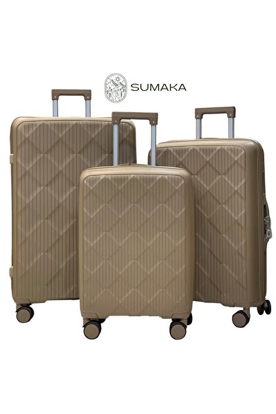 SUMAKA Luggage Travel Set Suitcase Trolley Bag - Set of 3 pcs (20+24+28 inche...