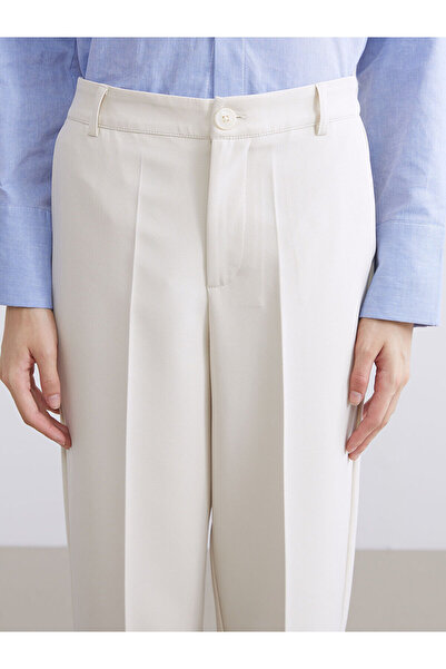 LC Waikiki Beige Slim Fit Women's Trousers