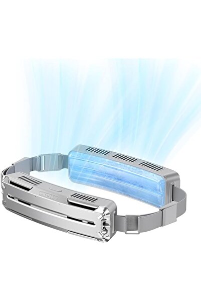 Generic مروحة خصر قابلة للارتداء من جوشيدا، 3 سرعات هواء قابلة للتعديل وقابلة لإعادة الشحن، مروحة خصر محمولة بدون استخدام اليدين