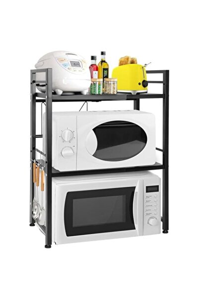 Generic رف فرن الميكروويف من OUUTMEE، رف ميكروويف أفقي قابل للتمدد، حامل فرن ...