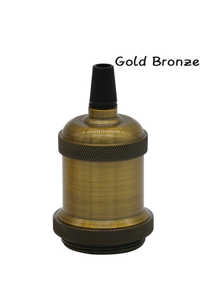 Choice6 قاعدة حامل مصباح LED ذهبي برونزي E27، مصباح معلق، محول E27 لقواعد الم...