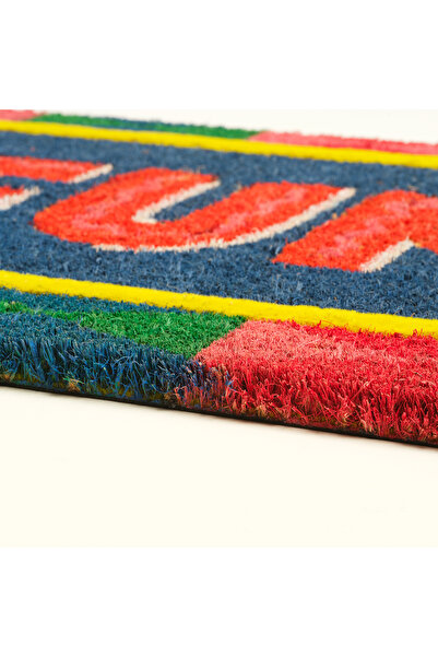 Zsa Zsa Zsu Kerala Coır Kapı Önü Paspası 35x100 Cm Koyu Mavi