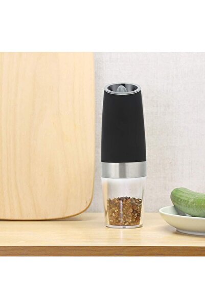 Flippy Electric Salt & Pepper Grinder, Transparent Chamber, Battery Operated, Light, 20x6.5 cm