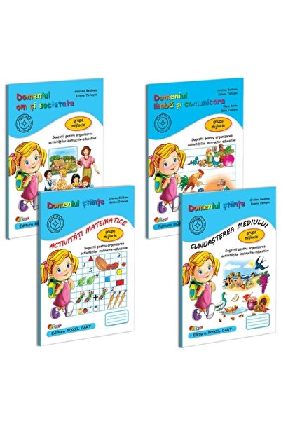 Editura Roxel Cart Pachet 4 carti Grupa mijlocie: 1. Limba si comunic