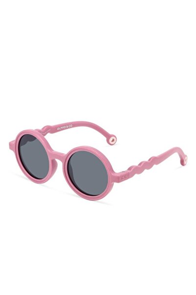OLIVIO CO Olivio&Co Classic Round Toddler Güneş Gözlüğü - Rock Rose