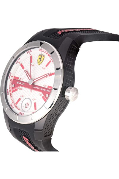 Scuderia Ferrari Ferrari Scuderia RedRev T Chrono White Dial Silicone Band Watch