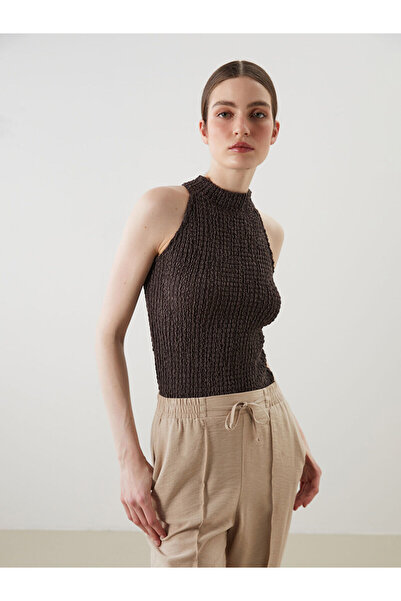 LC Waikiki Γυναικεία μπλούζα με υφή και λαιμόκοψη Halter της Özmarka New Season