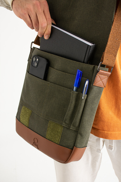 MEGA ÇANTA Canvas Series Large Volume Crossbody Men's Bag