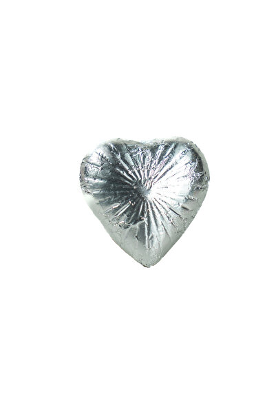 Roma شوكولاتة سائبة - قلب واحد مع المكسرات - فضي - شوكولاتة قلب الفستق الأنيق...