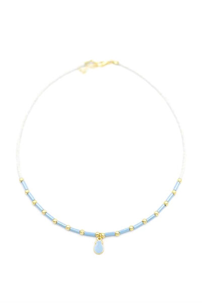 Genel Markalar Boncuk Ananas Kolye - Beyaz