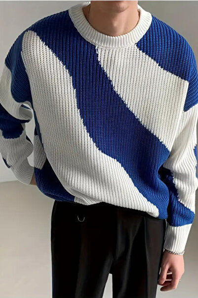 COOL TARZ Men's Saks-White Regular Fit Knitwear Sweater