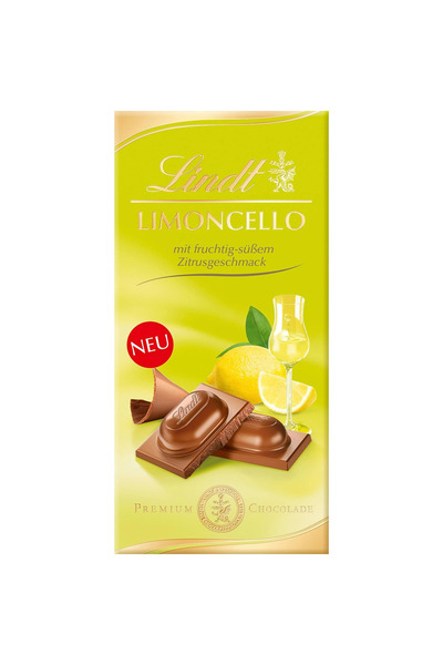 Lindt Σοκολάτα γάλακτος με λικέρ λεμονιού 100 γρ.