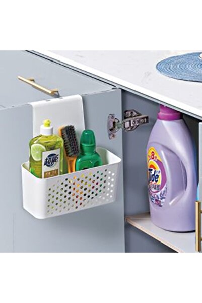 OEM Coș de depozitare suspendat pentru ușă de dulap, plastic alb, 23,5 x 12,5...