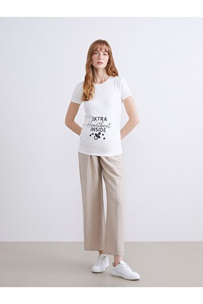 LC Waikiki Vizyon New Season Wide Leg Maternity Pants with Belly Panel