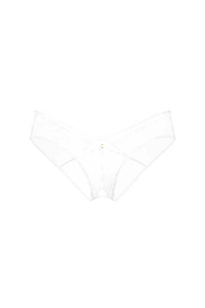 Victoria's Secret Rose Lace Crotchless Cheeky Panty