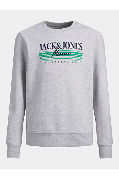 Jack & Jones Φούτερ Jack Jones Junior Boy 12235502 Γκρι