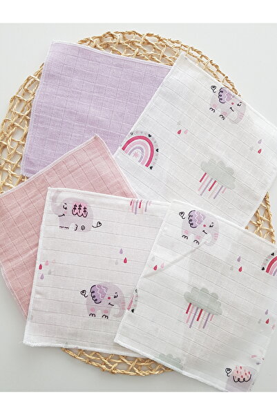 artıbebe Filli 7-Pack Muslin Mouth Cloth 100% Cotton Soft Absorbent |   Newborn Mouth Wipes