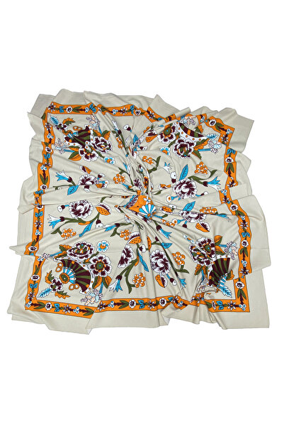 Sultan İpek Otantik Desenli Masa Örtüsü 170x170cm - %100 Pamuklu