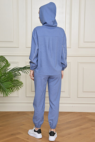 Sogo Mavi ÇİZGİLİ EŞOFMAN TAKIM