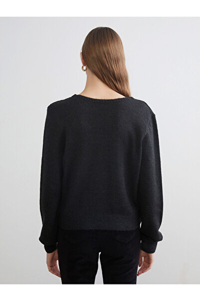 LC Waikiki Azestrend New Season Bowknot Reversible Women's Knitwear Cardigan