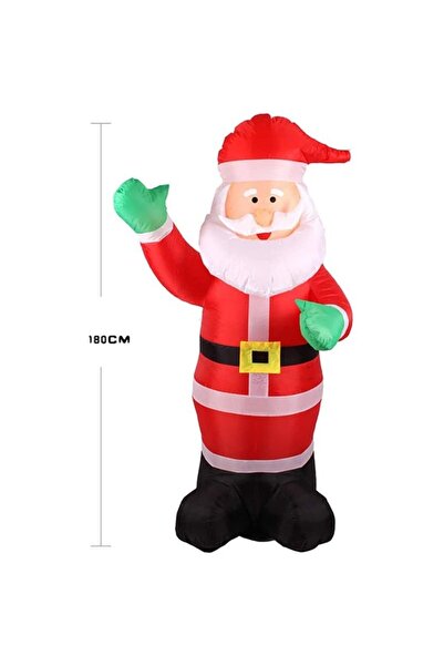 PROCART Inflatable Santa Claus figurine 180 cm, LED lighting, for indoor and outdoor use,