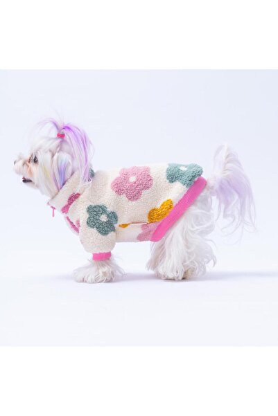 Pawstar Aspen Petals Ceket Çiçek Desenli Batik Kedi Köpek Ceketi Kedi Köpek Kıyafeti Kedi Köpek Elbisesi