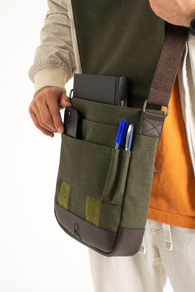 MEGA ÇANTA Canvas Series Large Volume Crossbody Men's Bag