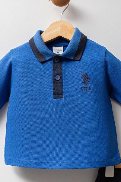U.S. Polo Assn. Kids U.S. Polo Assn Usb2575 Baby Boy 2-Piece Set