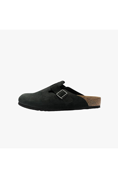 Birkenstock Cordon reiat Boston în relief „Suede Black”